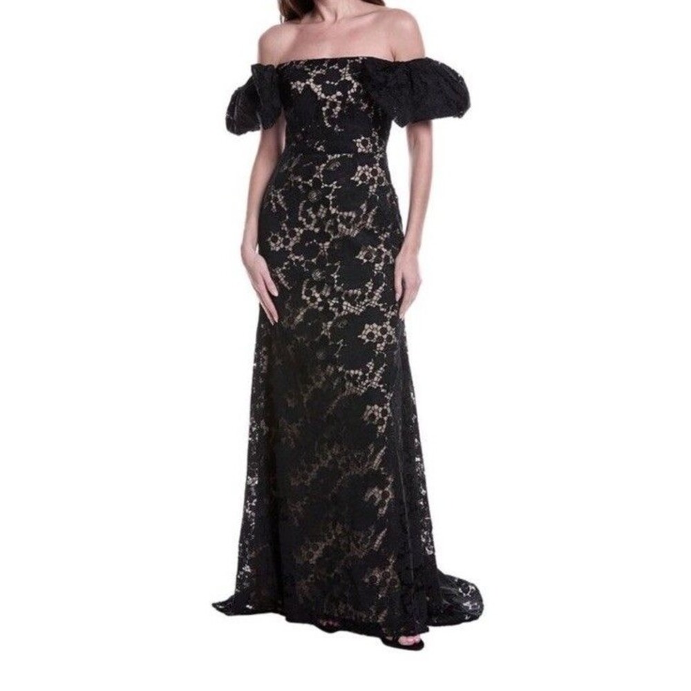 Rene Ruiz Collection $399 Womens Floral Lace Gown Size: 4 NWT